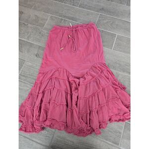 Free People Pink Maxi Skirt